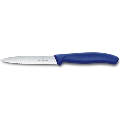 סכין ירקות שפיץ משונן כחול