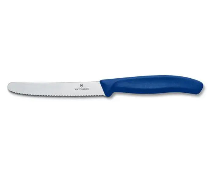 סכין ירקות משונן עגול כחול